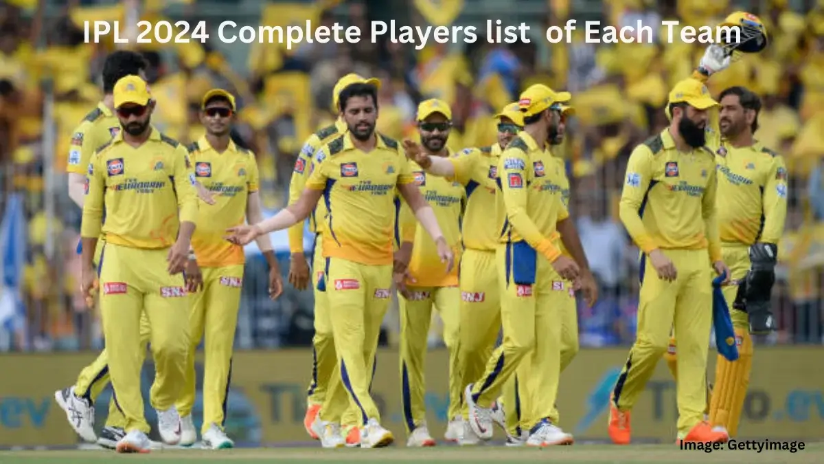 IPL 2024 Players list