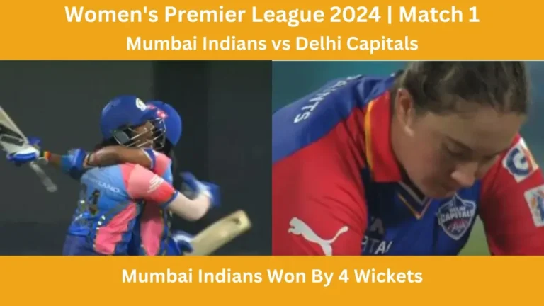 Mumbai Indians vs Delhi Capitals WPL 2024