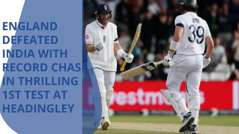 England Defeated India