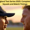 India vs England Test Series 2025