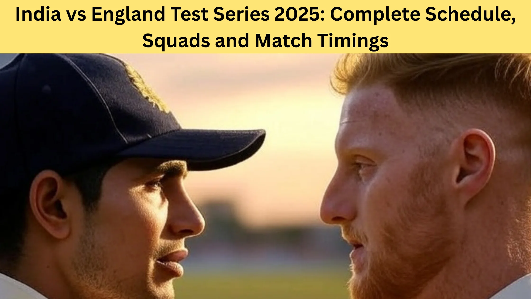 India vs England Test Series 2025