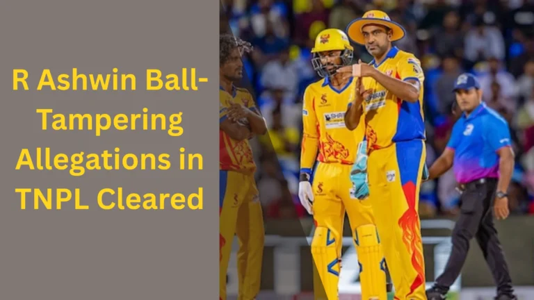 R Ashwin Ball-Tampering