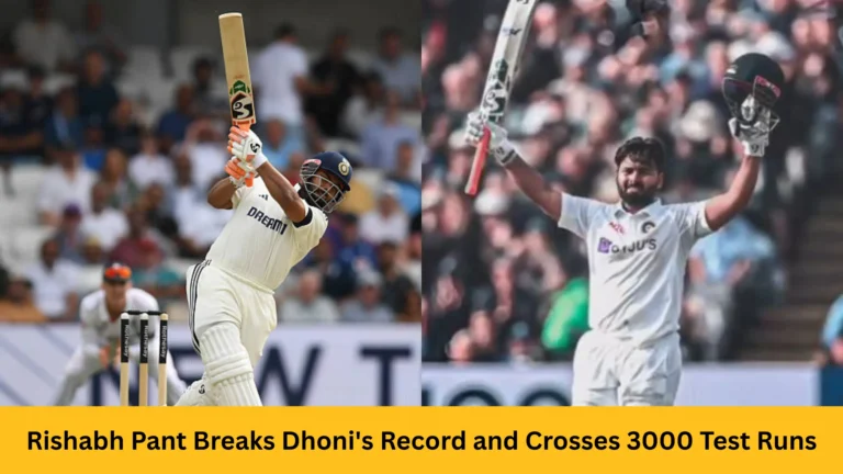 Rishabh Pant Breaks Dhoni's Record