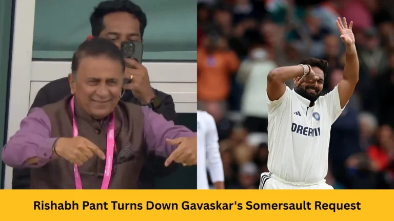Gavaskar's Somersault Request