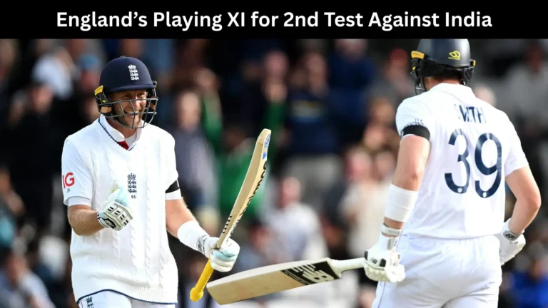 England's Playing XI for 2nd Test Against India