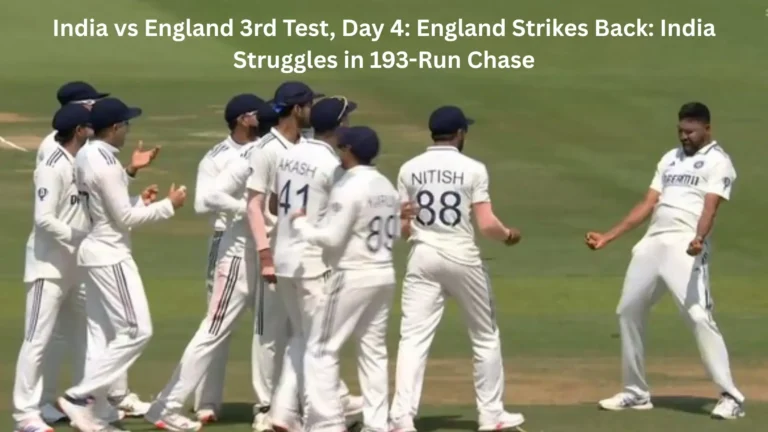 India vs England 3rd Test